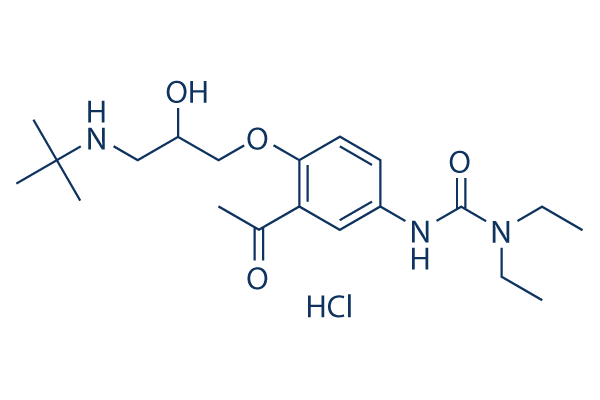 Celiprolol hydrochloride化学構造