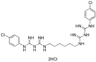 Chlorhexidine 2HCl化学構造