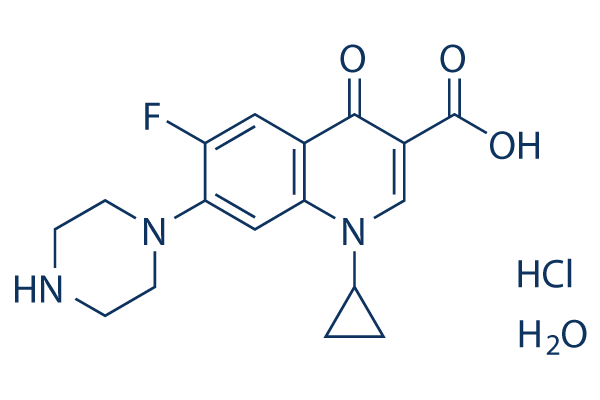 Ciprofloxacin hydrochloride hydrate化学構造