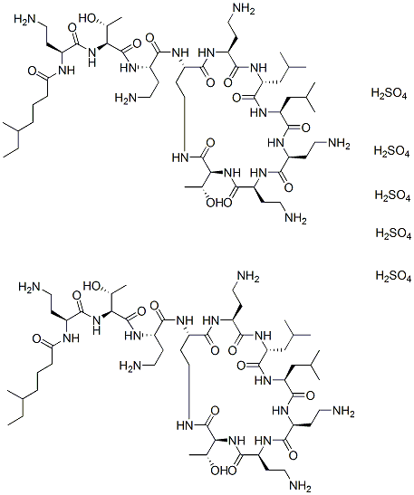Colistin Sulfate 化学構造