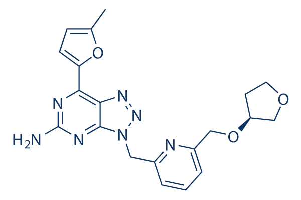 Ciforadenant (CPI-444)化学構造