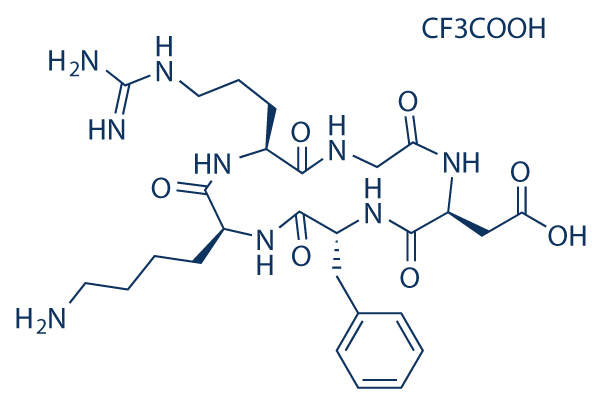 Cyclo (-RGDfK)化学構造