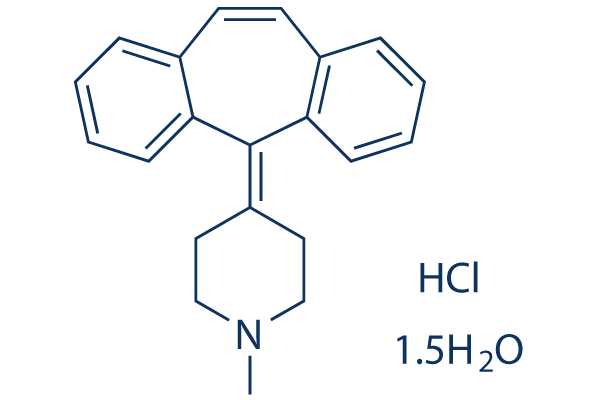 Cyproheptadine hydrochloride sesquihydrate化学構造