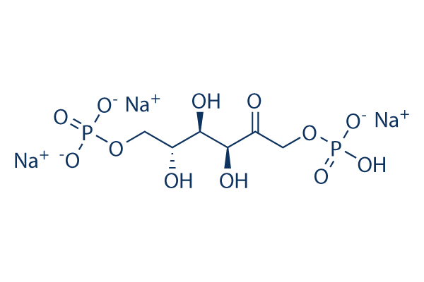 D-Fructose-1,6-diphosphate trisodium salt octahydrate化学構造