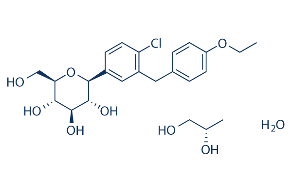 Dapagliflozin propanediol monohydrate化学構造