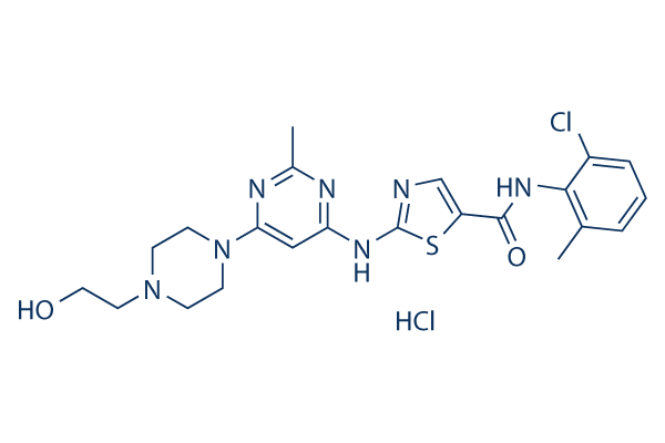 Dasatinib hydrochloride化学構造