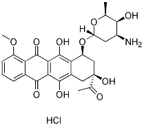Daunorubicin (RP 13057) HCl化学構造
