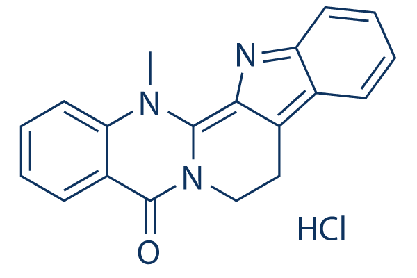 Dehydroevodiamine hydrochloride化学構造