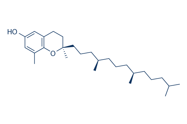 (+)-Delta-Tocopherol化学構造