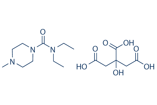 Diethylcarbamazine citrate化学構造