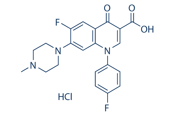 Difloxacin hydrochloride化学構造