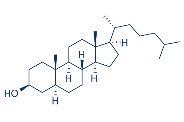 Dihydrocholesterol化学構造