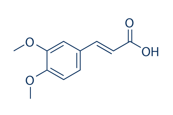 3,4-Dimethoxycinnamic acid化学構造