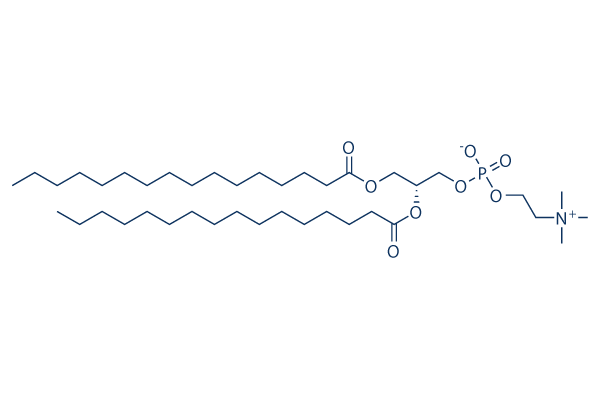 1,2-dipalmitoyl-sn-glycero-3-phosphocholine化学構造