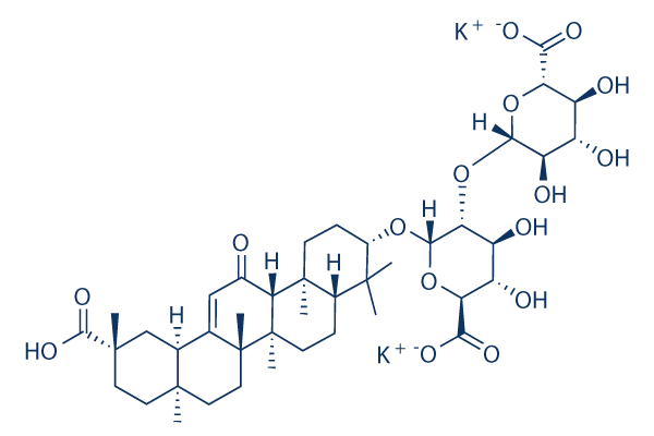 Dipotassium glycyrrhizinate化学構造