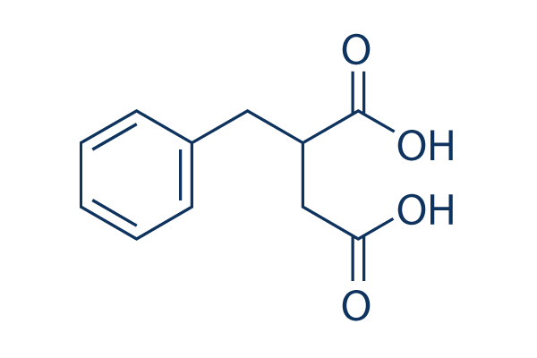 DL-Benzylsuccinic acid化学構造
