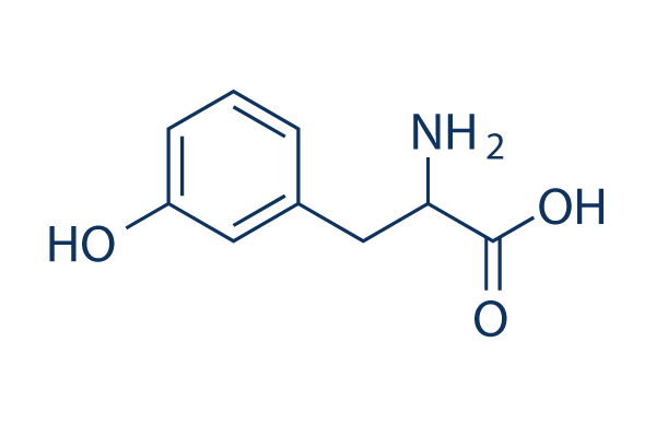 DL-m-Tyrosine化学構造