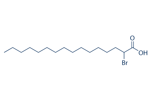 2-BP (2-Bromohexadecanoic acid)化学構造