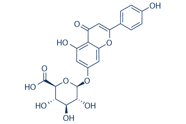 Apigenin-7-O-glucuronide化学構造