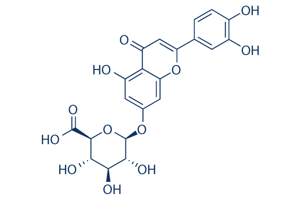 Luteolin-7-O-glucuronide化学構造