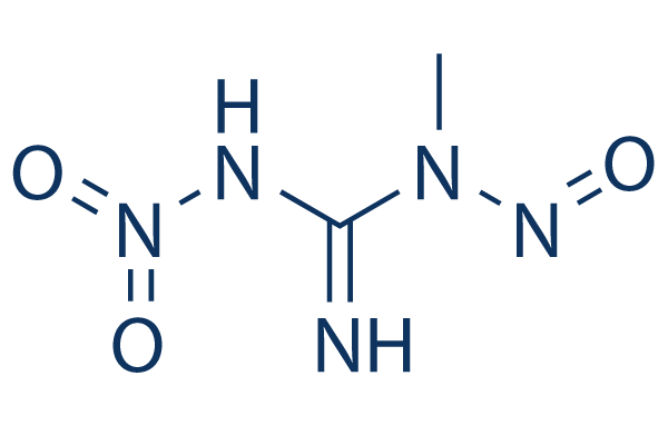 1-Methyl-3-nitro-1-nitrosoguanidine (MNNG)化学構造