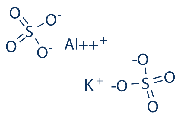 Aluminum potassium sulfate化学構造