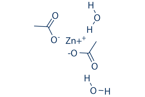 Zinc acetate dihydrate化学構造