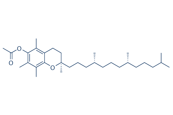 DL-α-tocopherol acetate化学構造