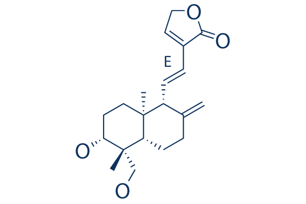 14-Deoxy-11,12-didehydroandrographolide化学構造