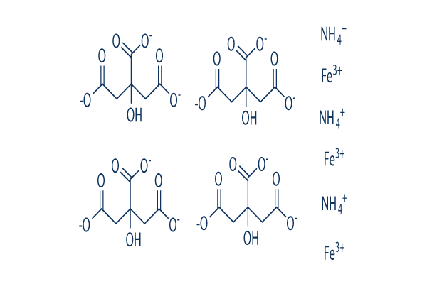 Ammonium ferric citrate化学構造