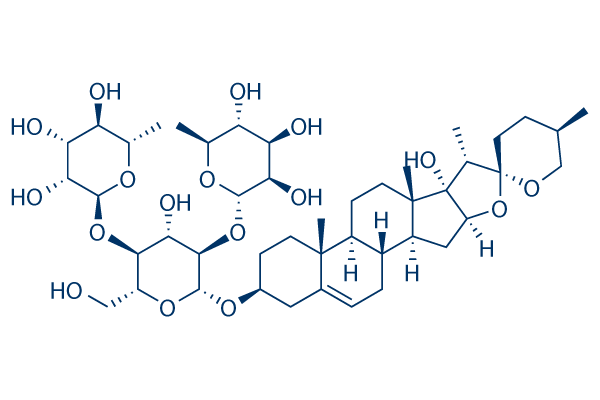 Pennogenin 3-O-β-chacotrioside化学構造