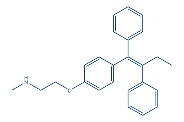 N-Desmethyltamoxifen化学構造