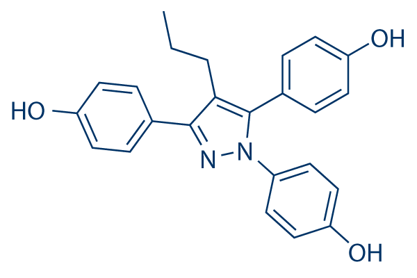 Propyl pyrazole triol (PPT)化学構造