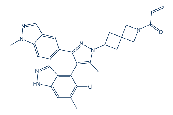 Opnurasib (JDQ-443) 化学構造