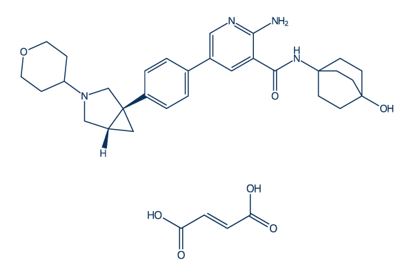 Zilurgisertib fumarate化学構造