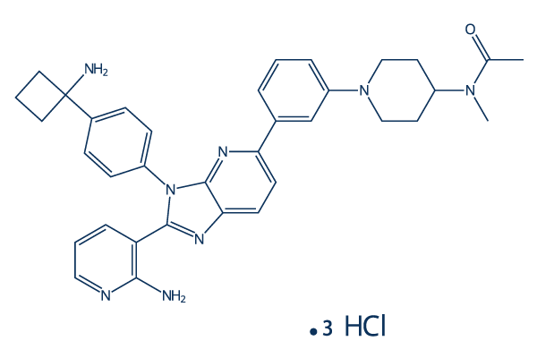Vevorisertib trihydrochloride化学構造