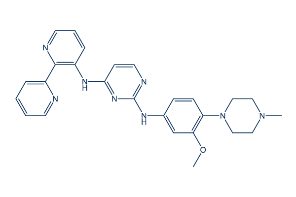 Itacnosertib (TP-0184)化学構造