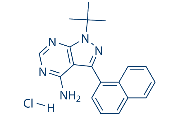 1-Naphthyl PP1 hydrochloride化学構造