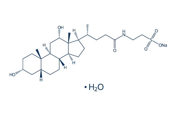 Taurodeoxycholic acid sodium hydrate化学構造