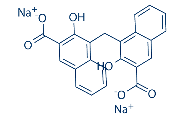 Pamoic acid disodium化学構造