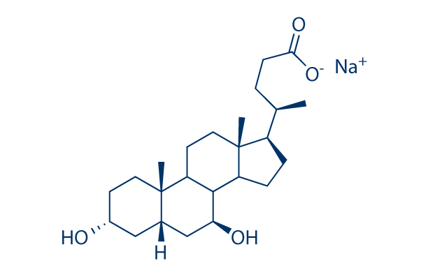 Ursodeoxycholic acid sodium化学構造