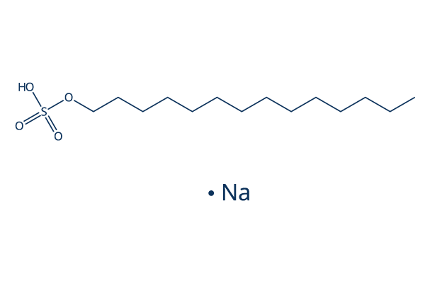 Sodium tetradecyl sulfate化学構造