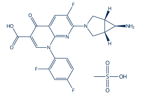 Trovafloxacin Mesylate化学構造