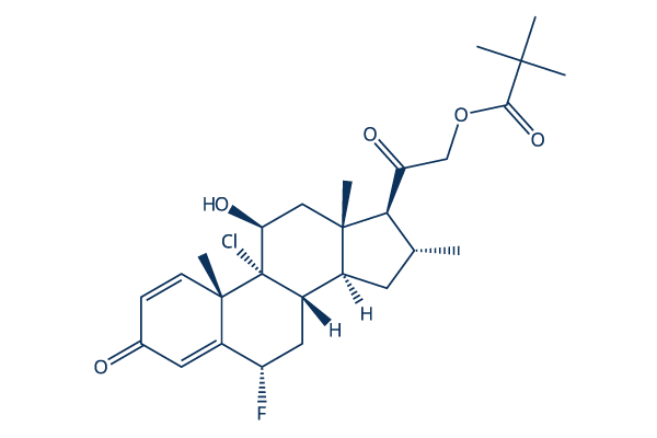Clocortolone Pivalate化学構造