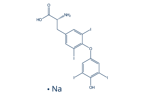 dextrothyroxine sodium化学構造