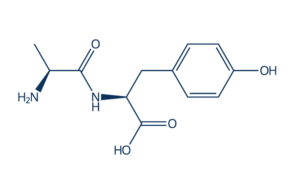 L-ALANYL-L-TYROSINE化学構造