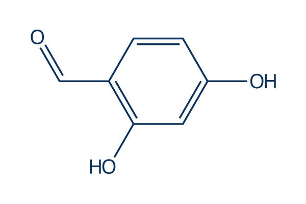 2,4-dihydroxybenzaldehyde化学構造
