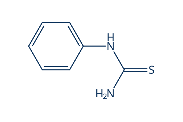 1-PHENYL-2-THIOUREA化学構造