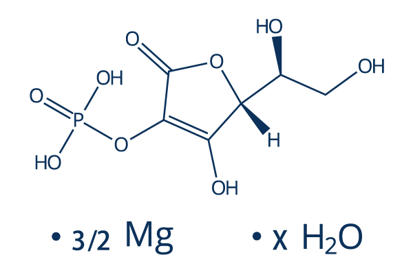 L-Ascorbic acid 2-phosphate sesquimagnesium salt hydrate化学構造