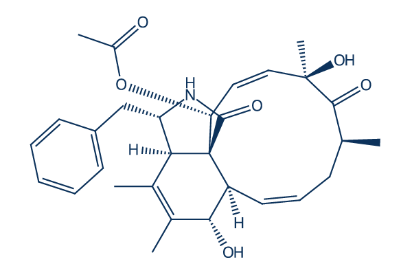 Cytochalasin C化学構造